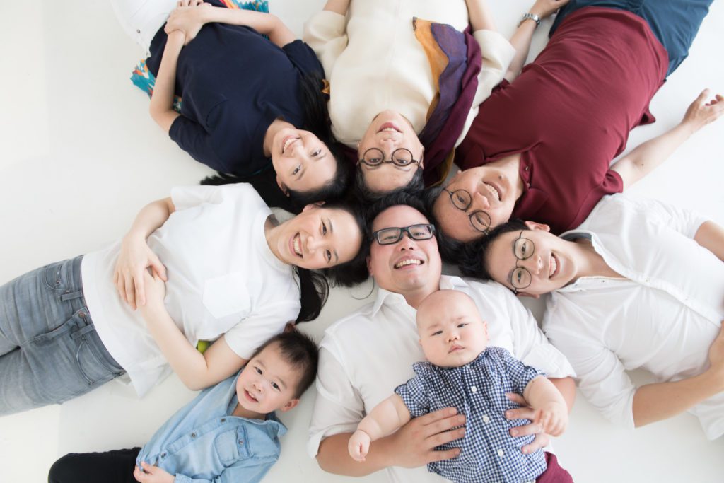 family photo session at the studio